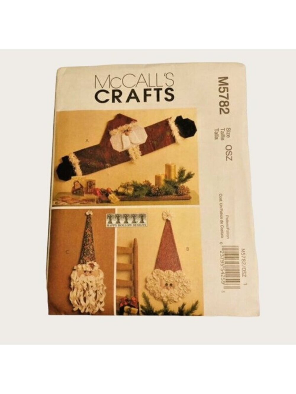 McCalls Sewing Pattern M5782 Santa Wall Door Decorations Uncut